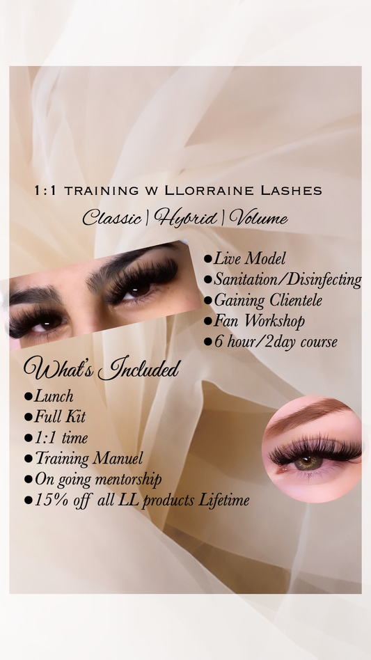 1:1 Training With Lorraine Lashes